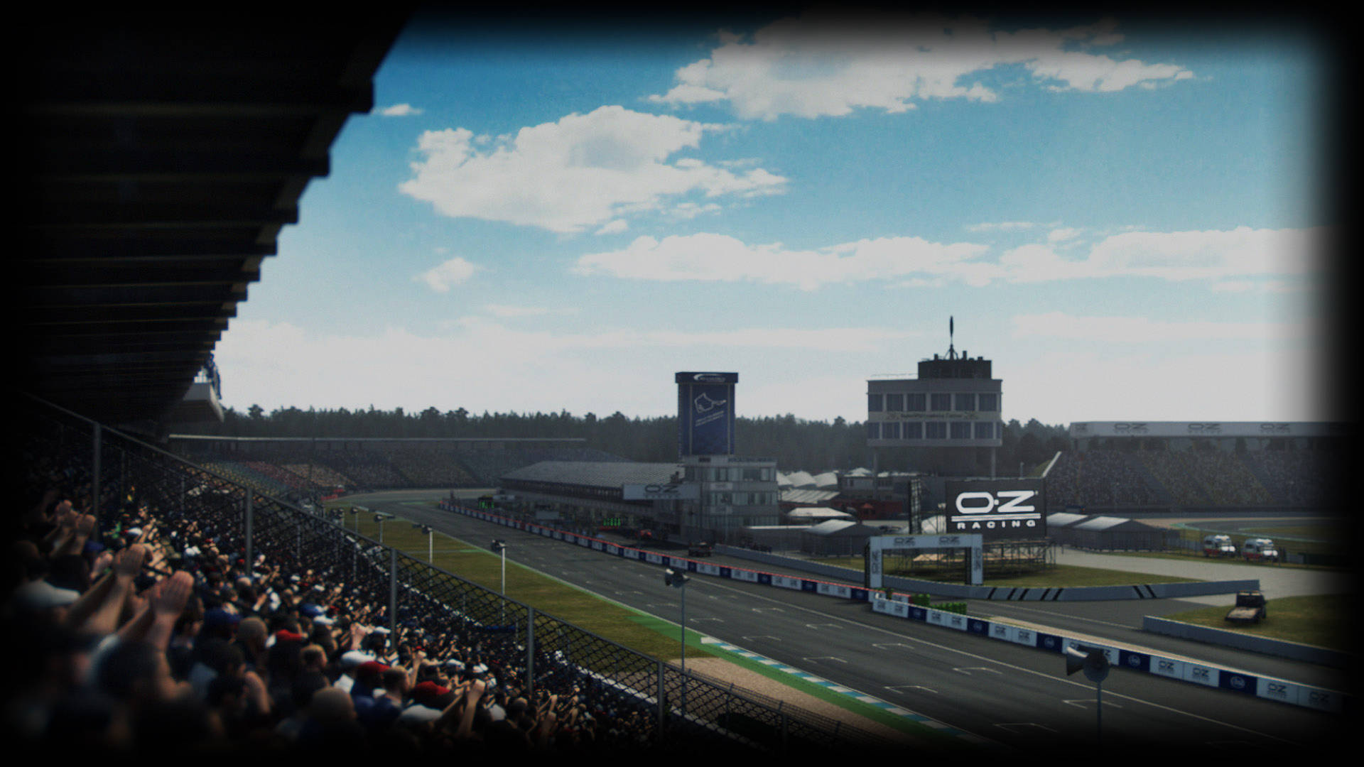 Intense Racing Action In Grid Autosport Background