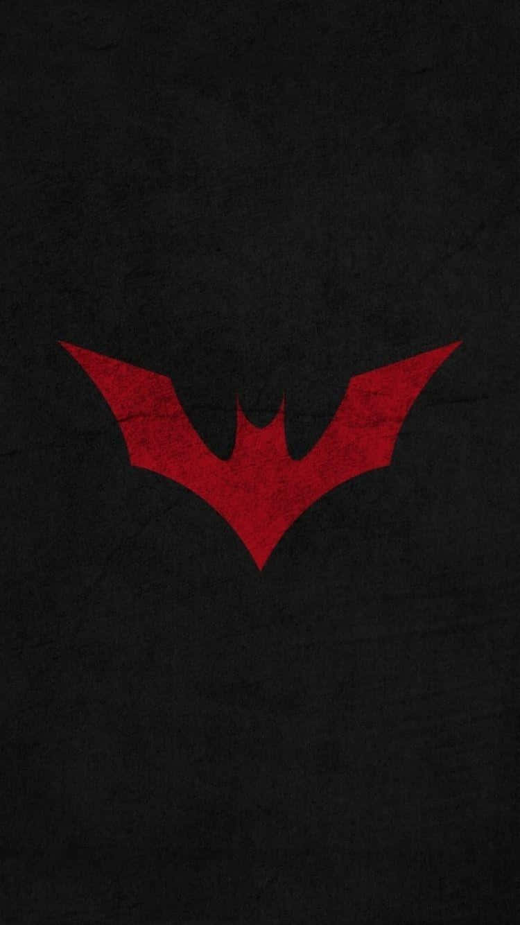 Intense Red Batman Logo Background
