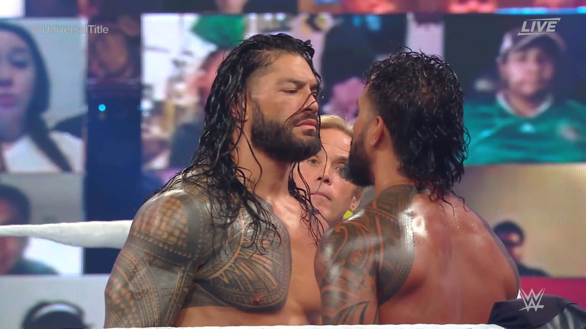 Intense Roman Reigns Vs Jey Uso Background