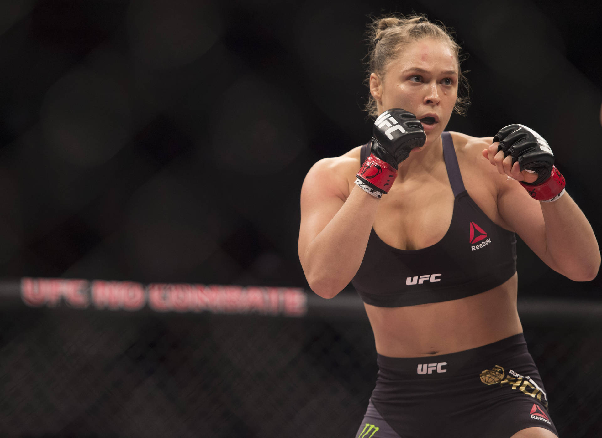 Intense Ronda Rousey Background