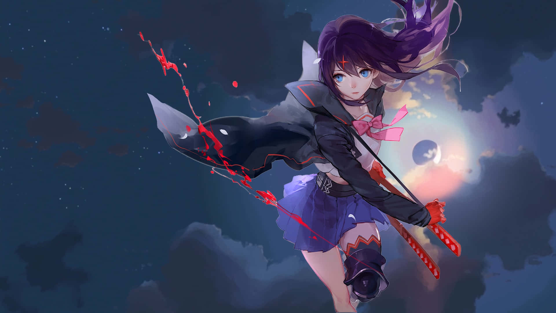 Intense Ryuko Matoi In Action Background