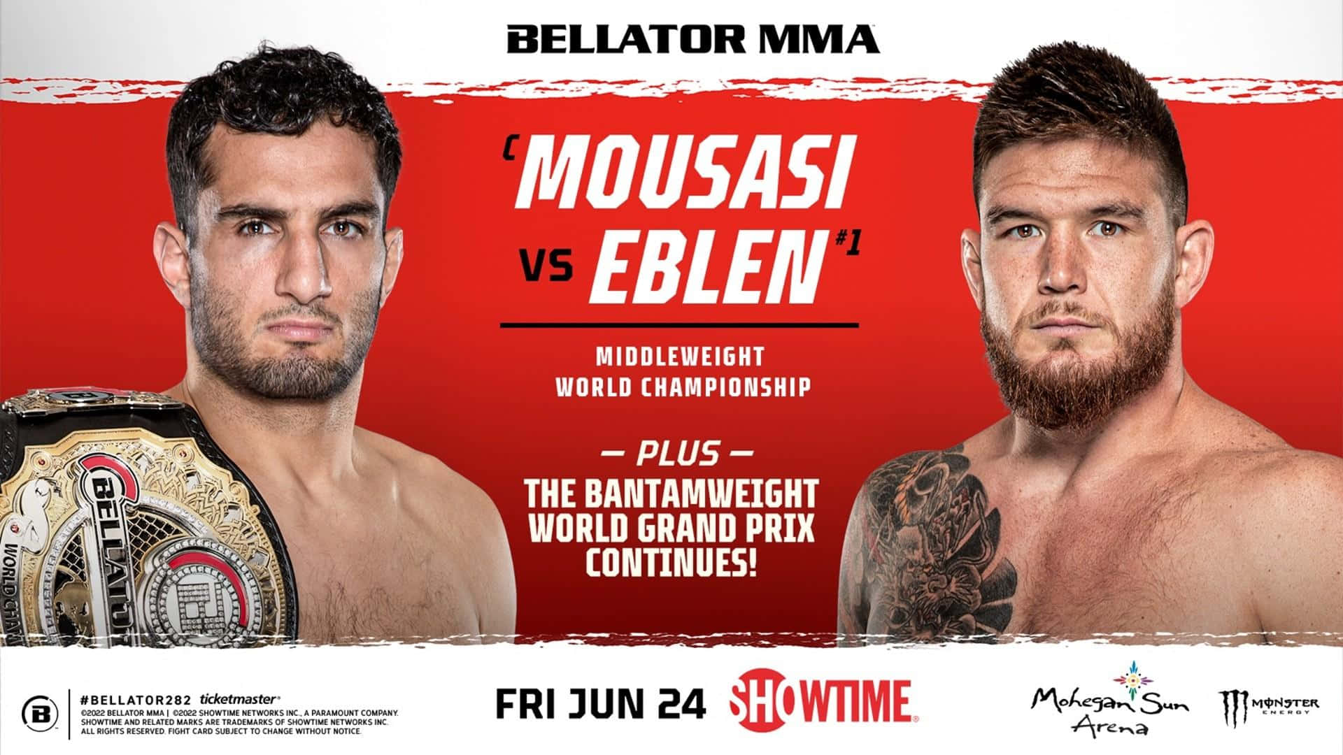 Intense Showdown Between Gegard Mousasi And Johnny Eblen. Background