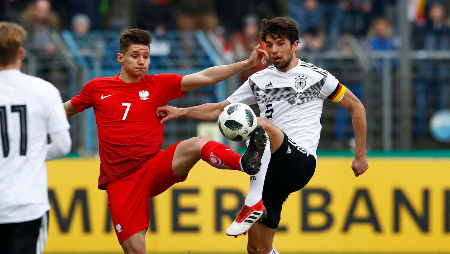 Intense Soccer Match Action Background