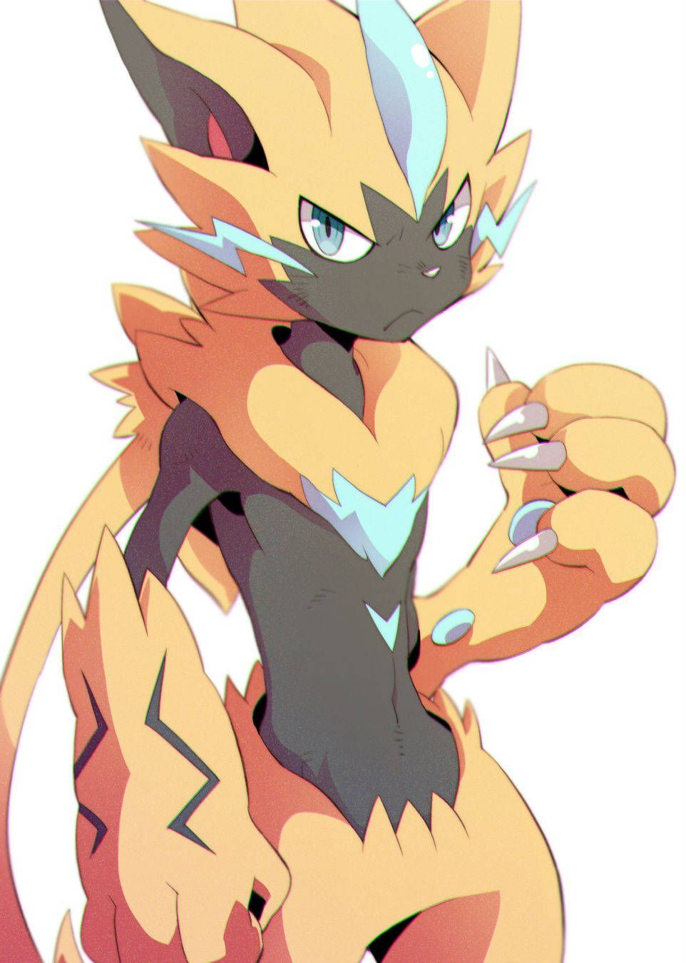 Intense Stare Of Pokemon Zeraora Background