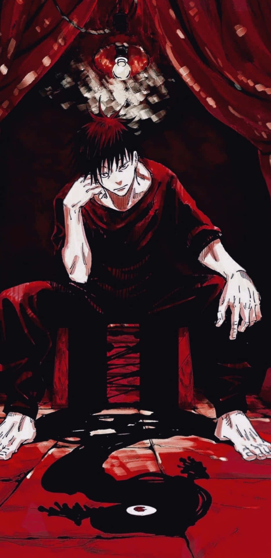 Intense Toji Fushiguro From Jujutsu Kaisen Background