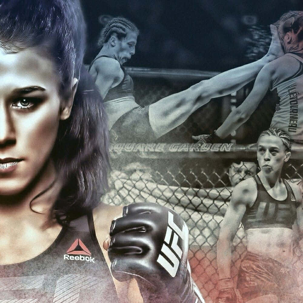 Intense View Of Joanna Jedrzejczyk - The Warrior Of The Ring Background