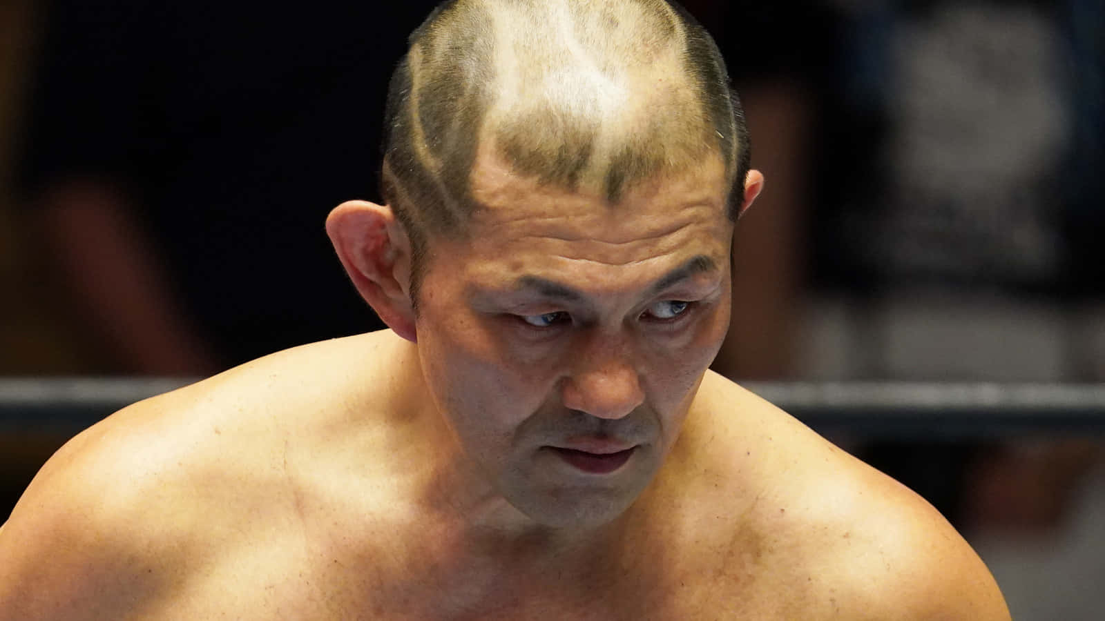 Intense Wrestler Focus Background