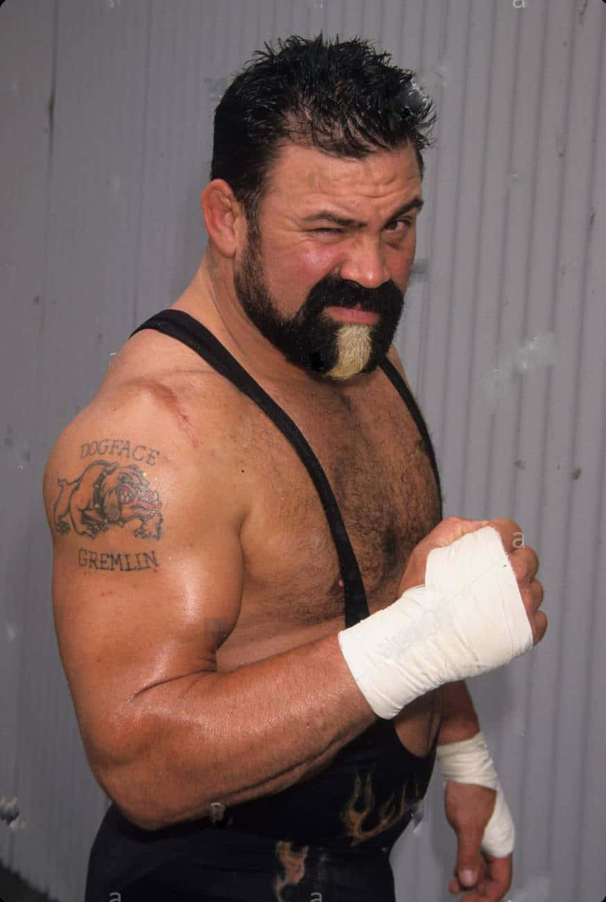 Intense Wrestler Preparation Background