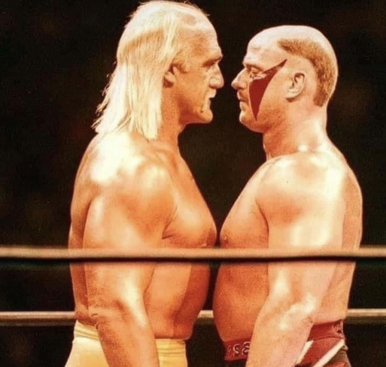 Intense_ Wrestling_ Staredown Background