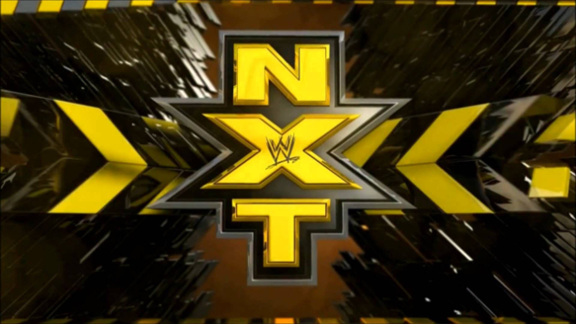 Intense Wwe Nxt Poster In Yellow Theme Background
