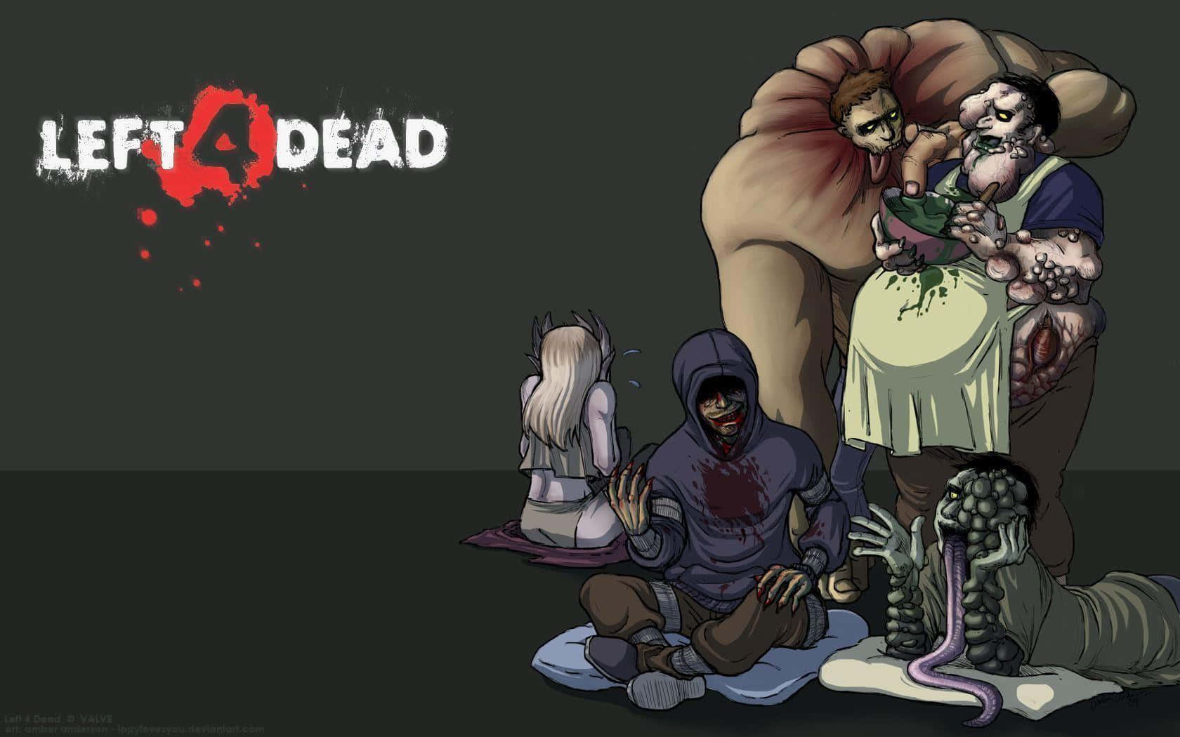 Intense Zombie Battle In Left 4 Dead 2