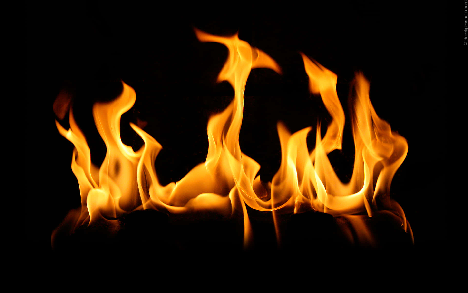 Intensely Burning Flame Background