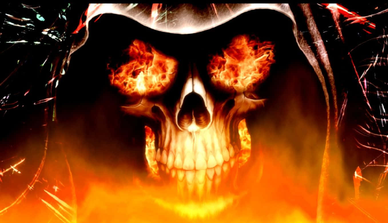 Intensify Your Look With A Fire Skull