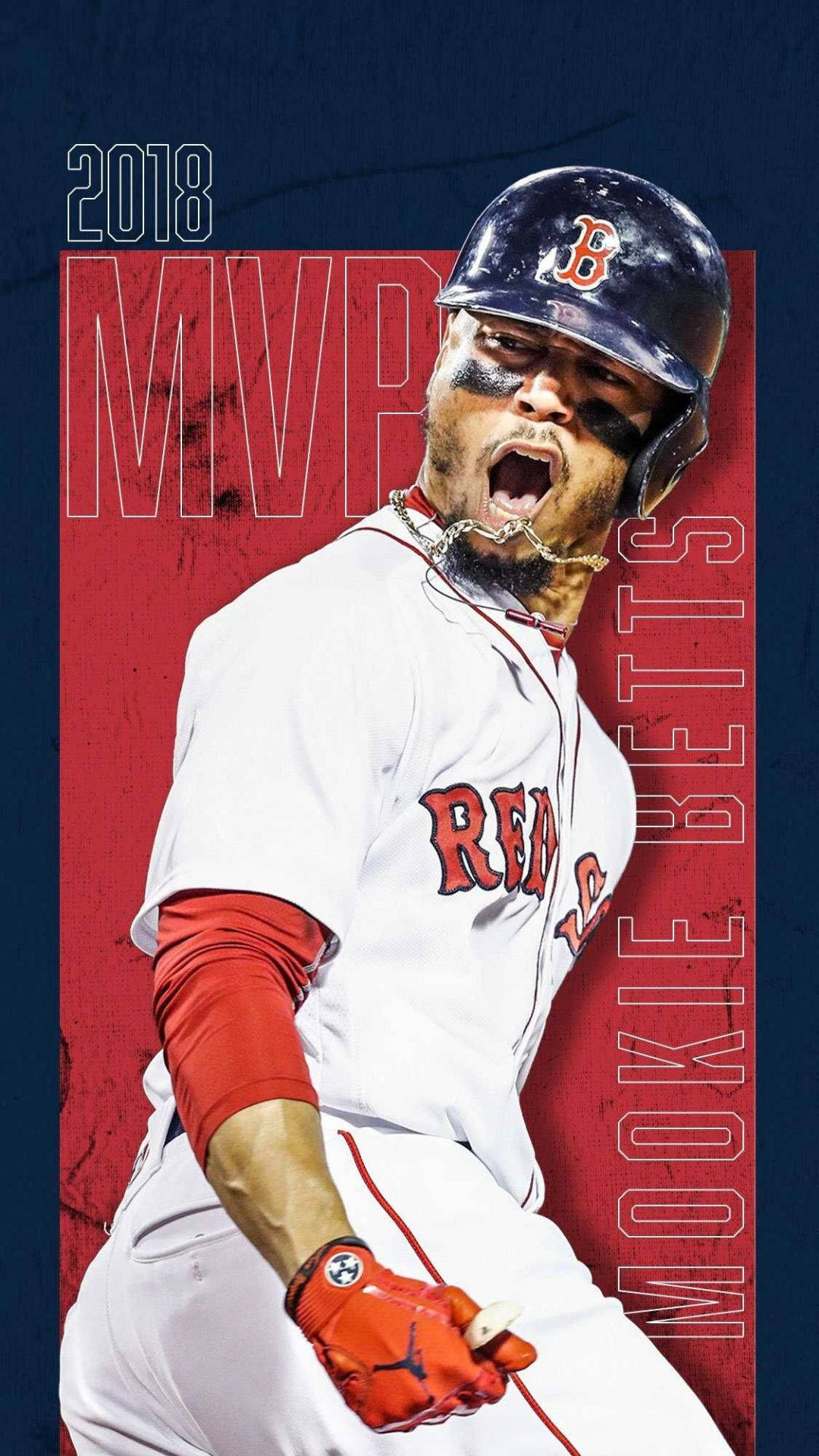 Intensity Unleashed - Mookie Betts In Action Background
