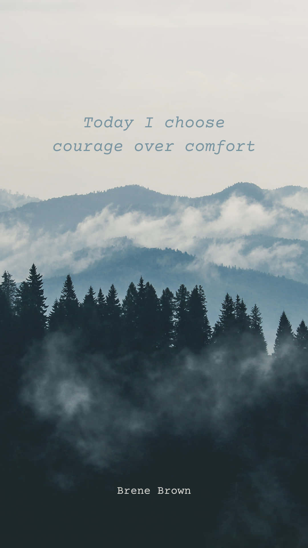 Intentional Quote - Brene Brown Background