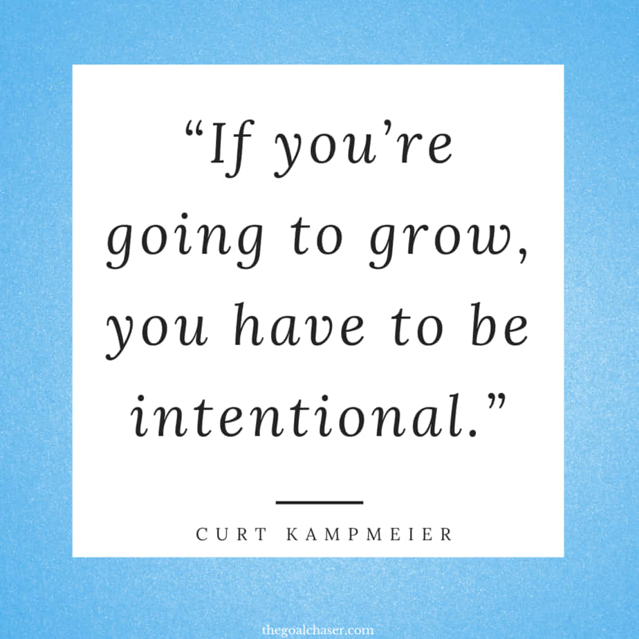 Intentional Quote - Curt Kampmeier Background