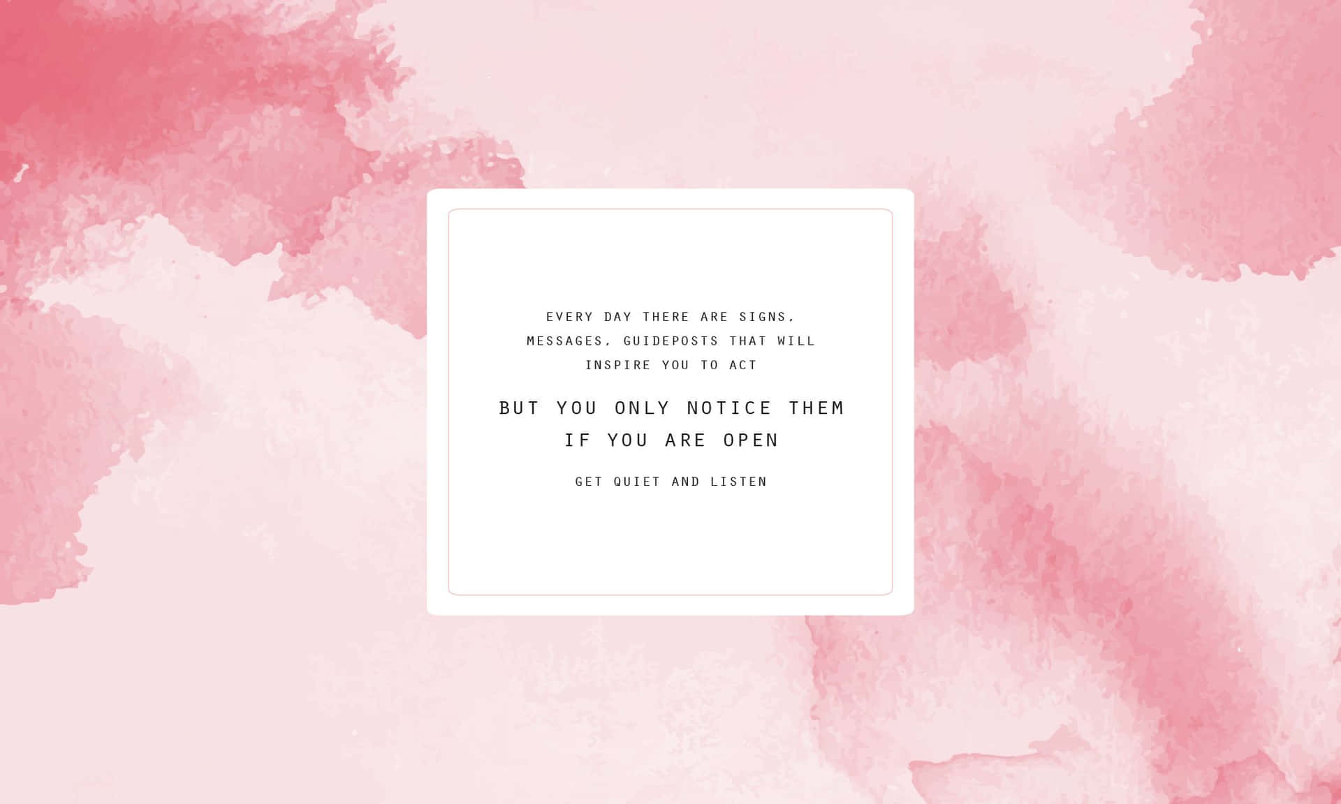 Intentional Quote Background