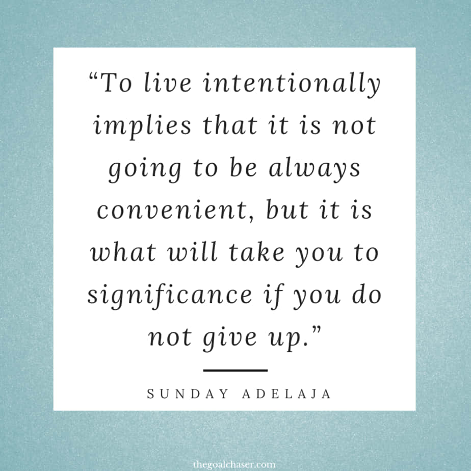 Intentional Quote - Sunday Adelaja Background