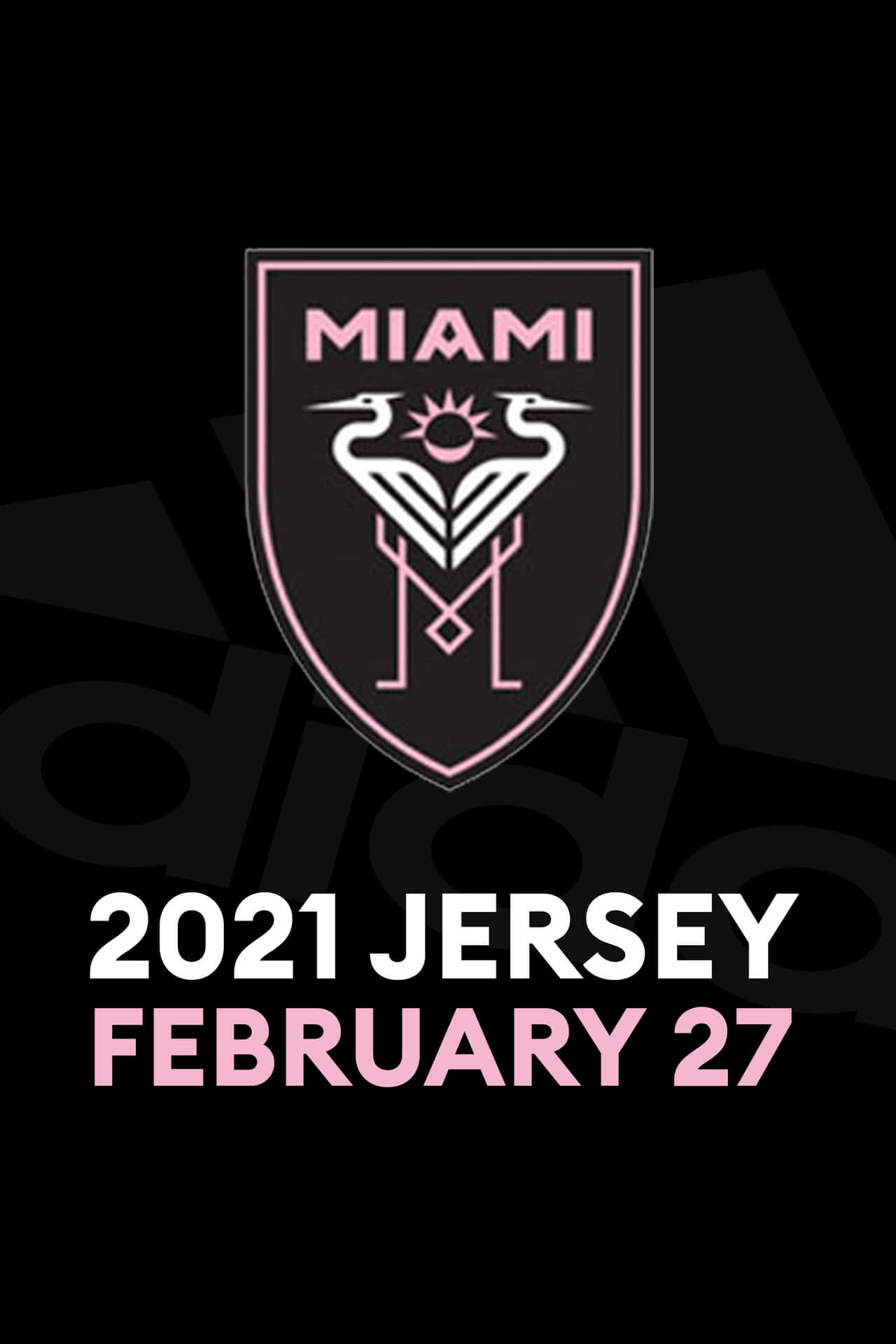 Inter Miami Fc 2021 Jersey Launch Digital Art Background