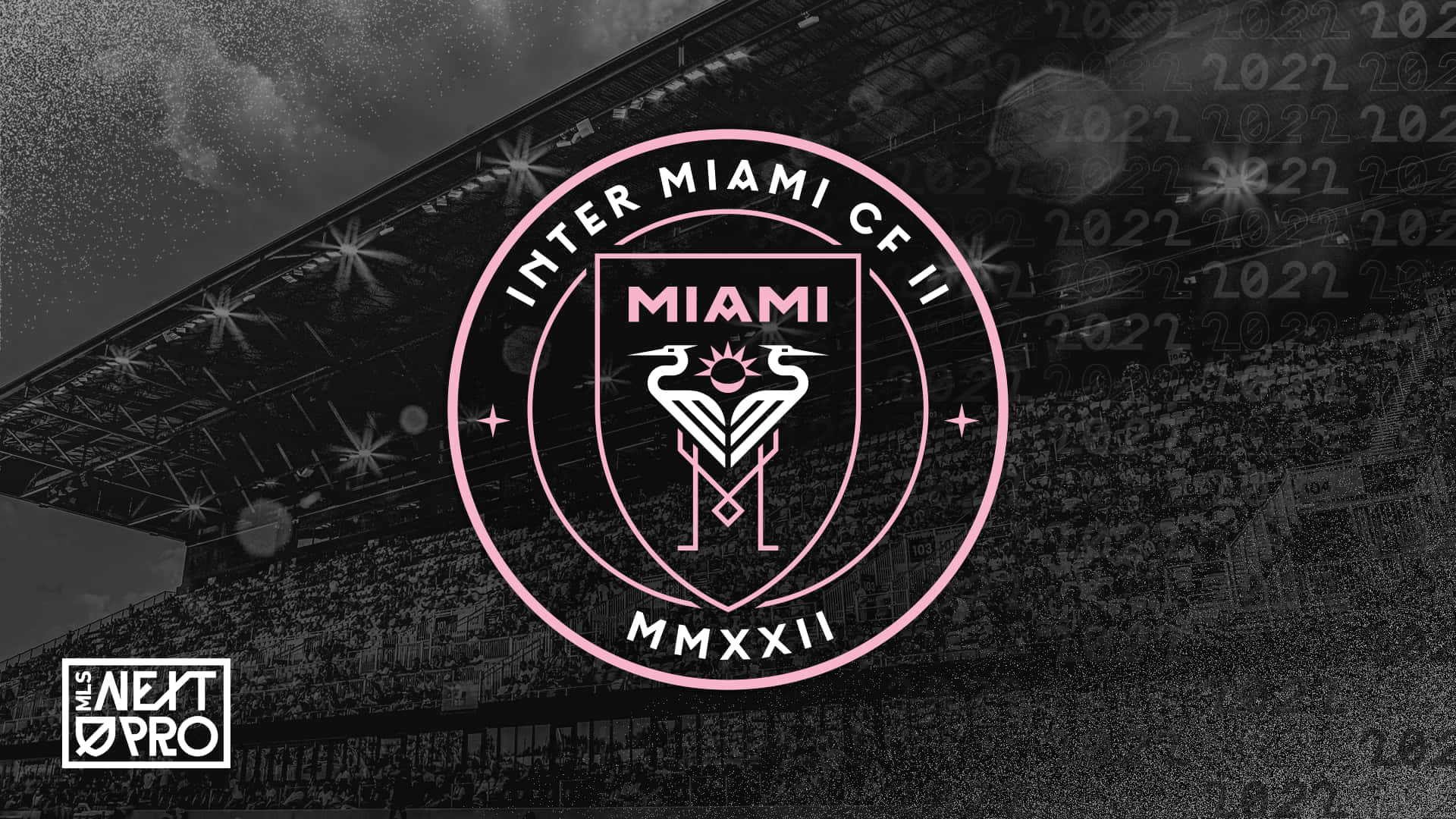 Inter Miami Fc 2022 Logo Graphic Design Background