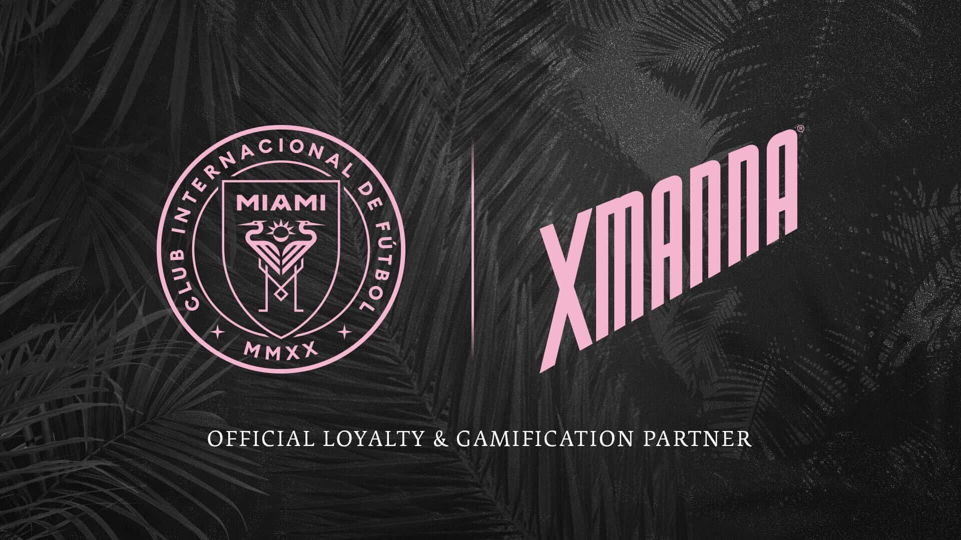 Inter Miami Fc And Xmanna Partnership Graphic Design Background