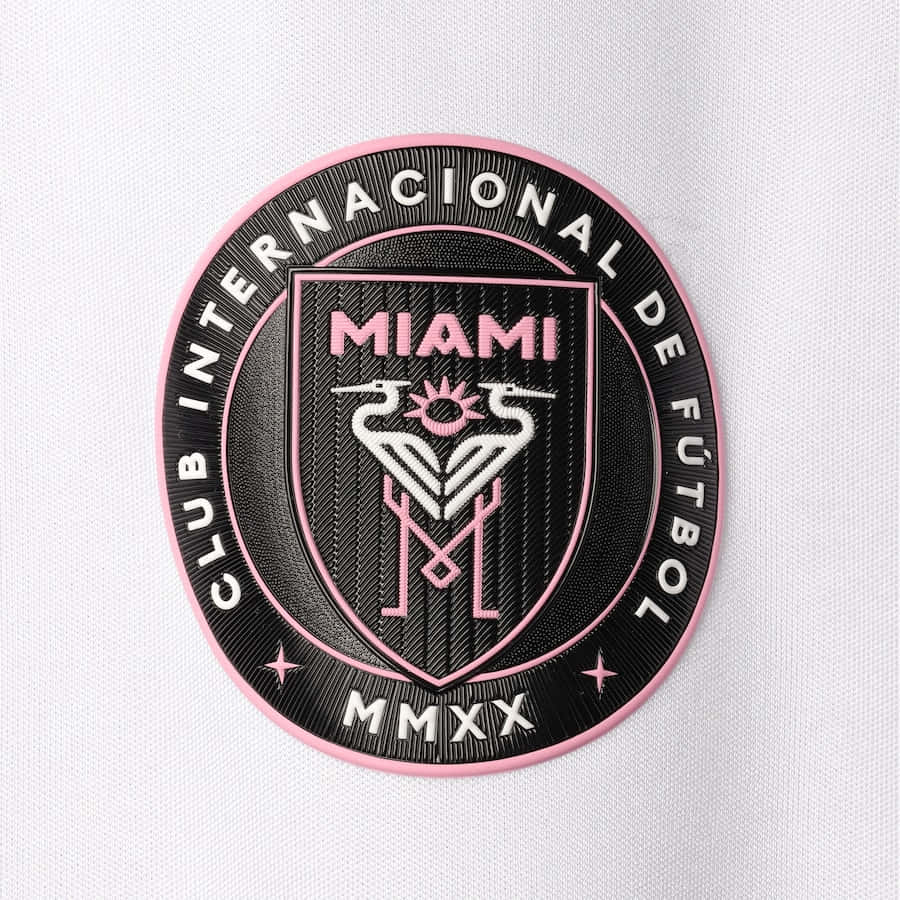 Inter Miami Fc Official Patch Logo Background