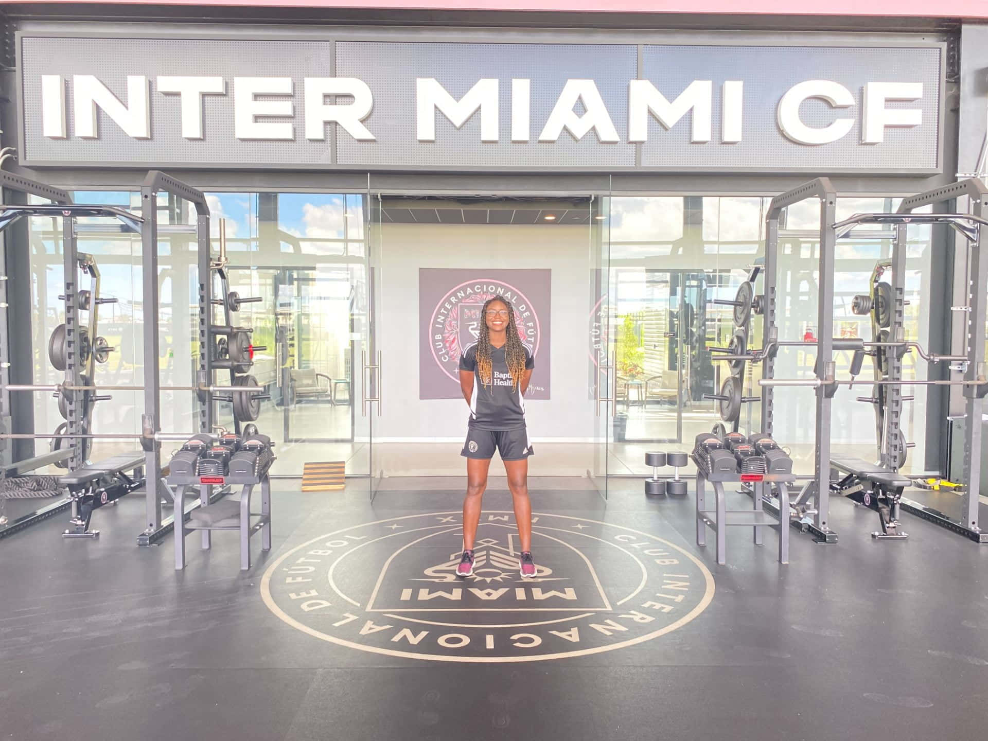 Inter Miami Fc Training Facility Wide Angle Shot Background