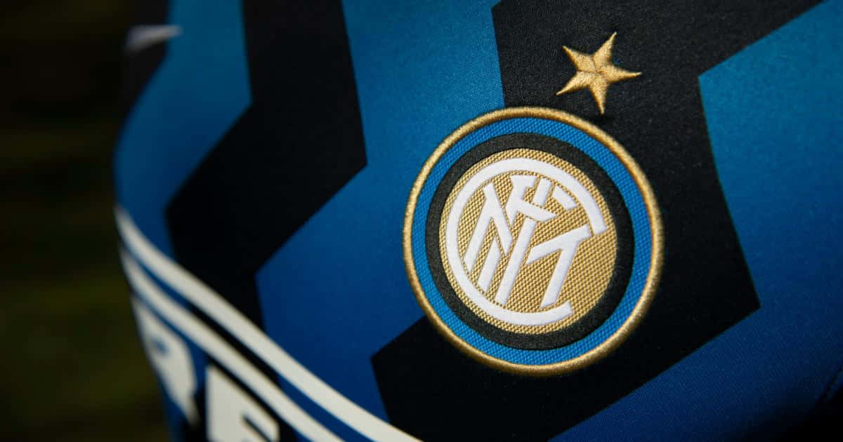 Inter Milan Creston Blueand Black Stripes Background