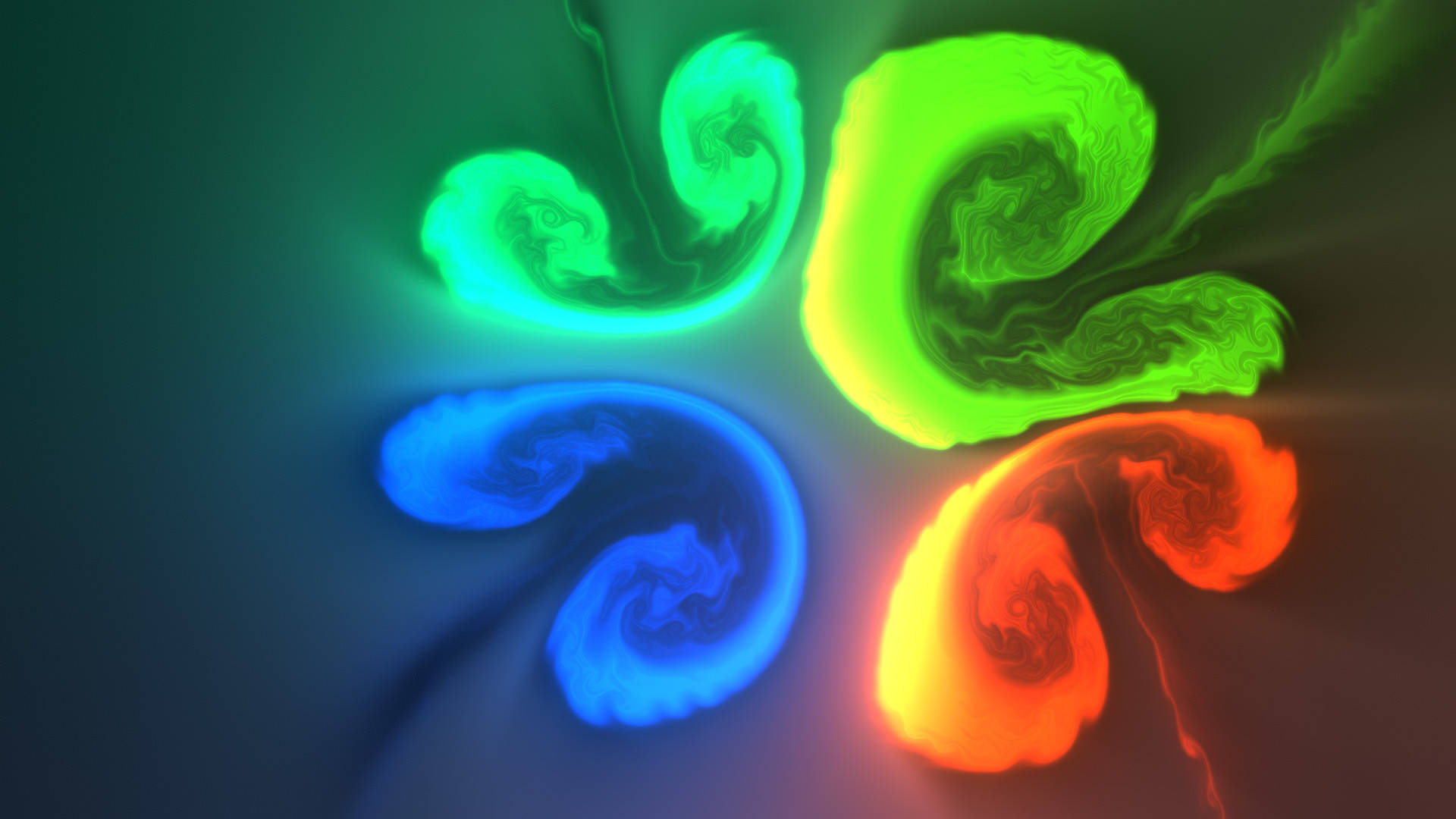 Interactive Flowing Colors Background