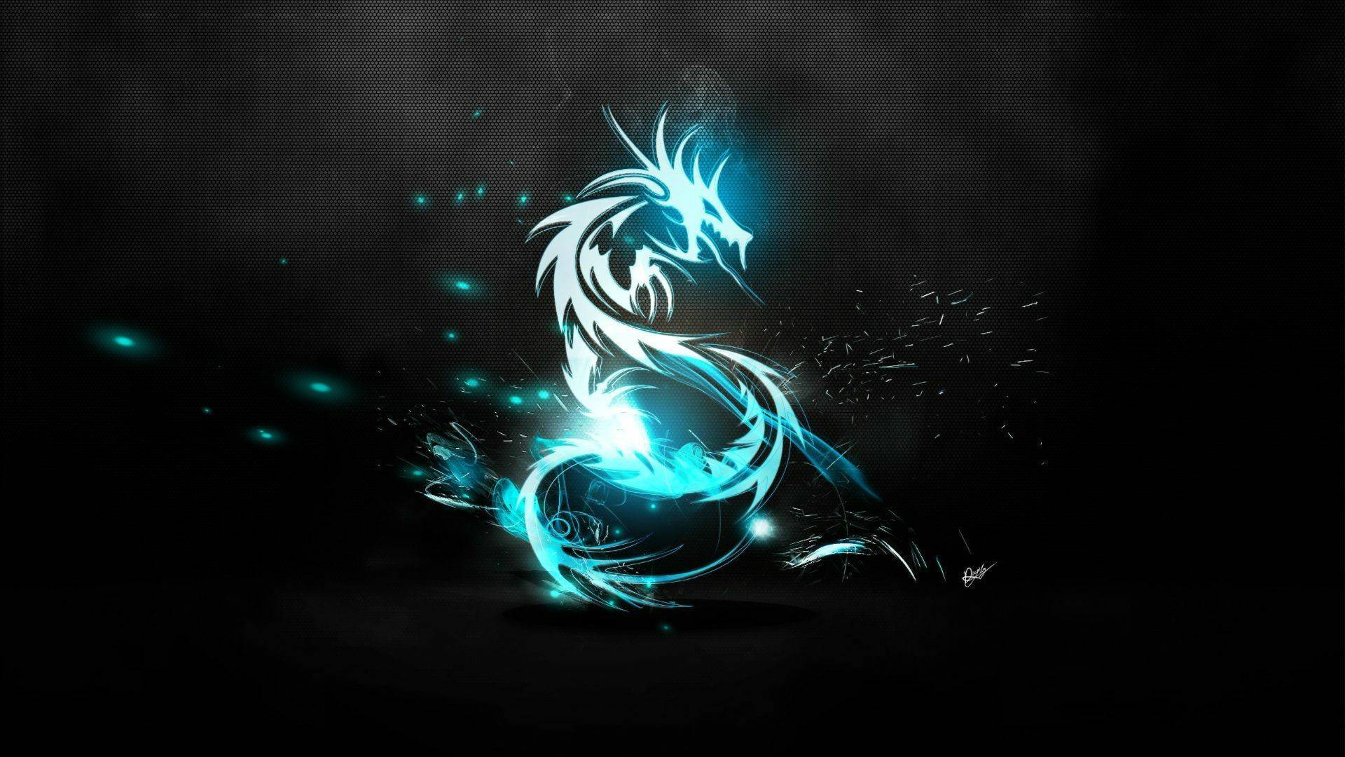 Interactive Linux Dragon Background