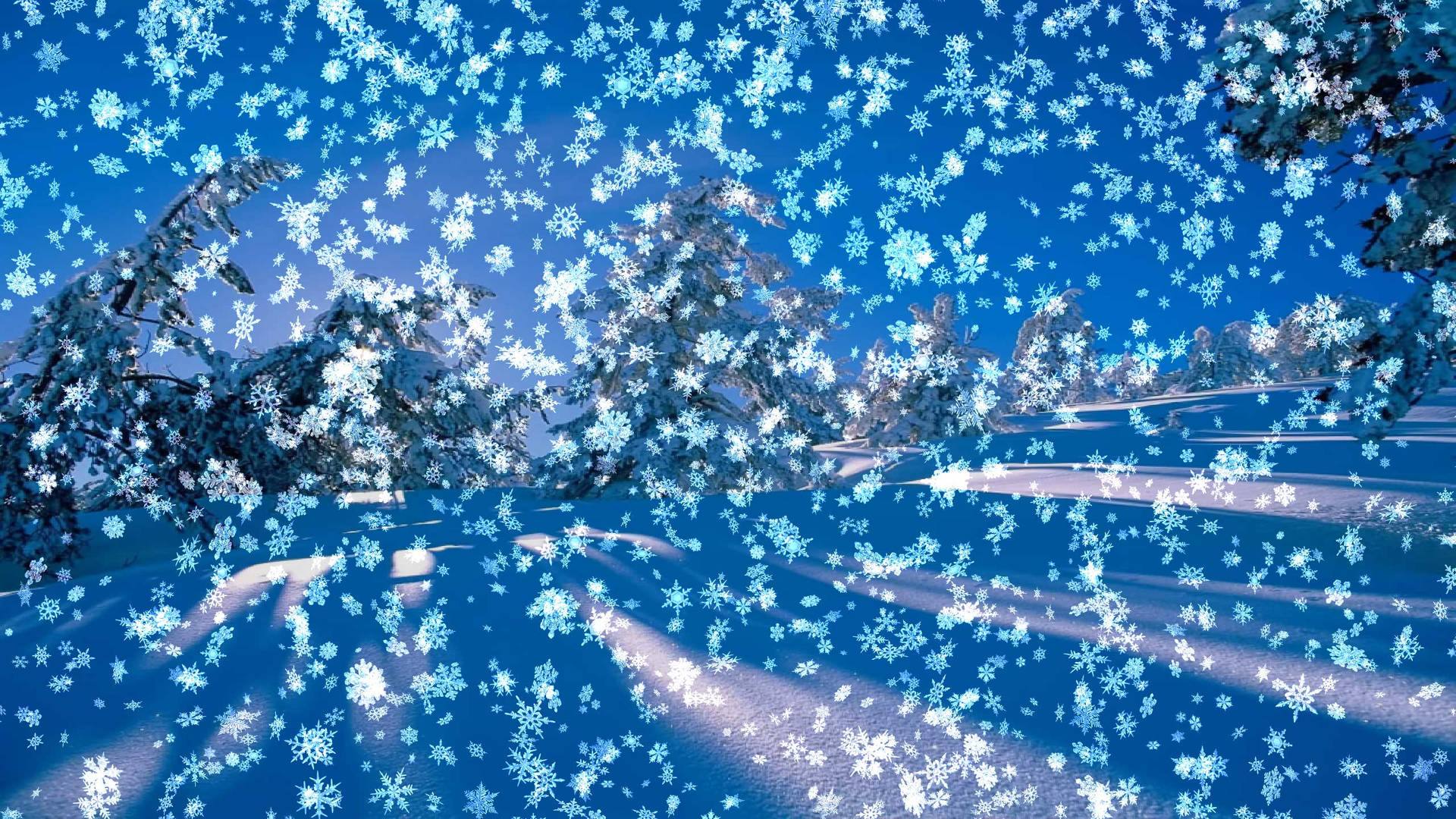 Interactive Snowscape Background
