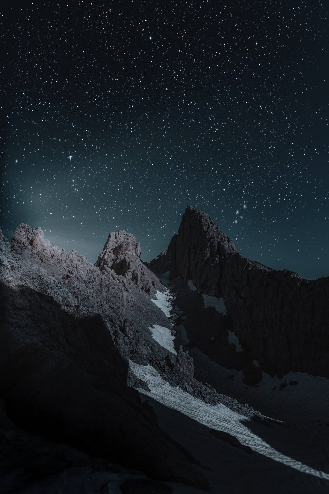 Interesting Mountains In Darkness Iphone Background