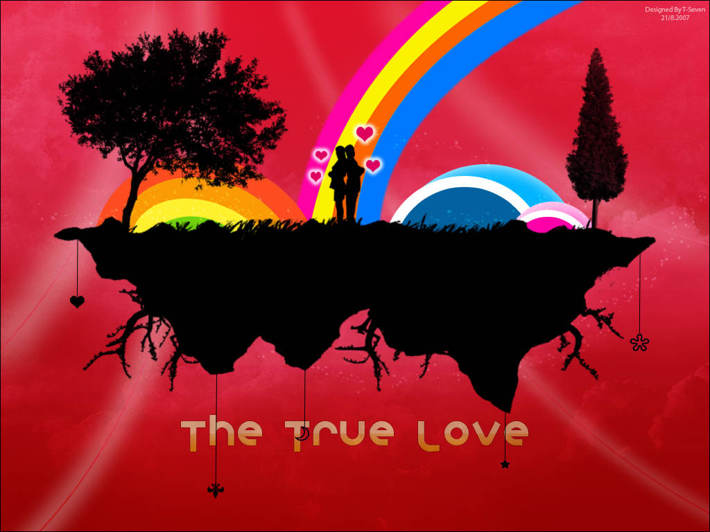 Interesting True Love Art Background
