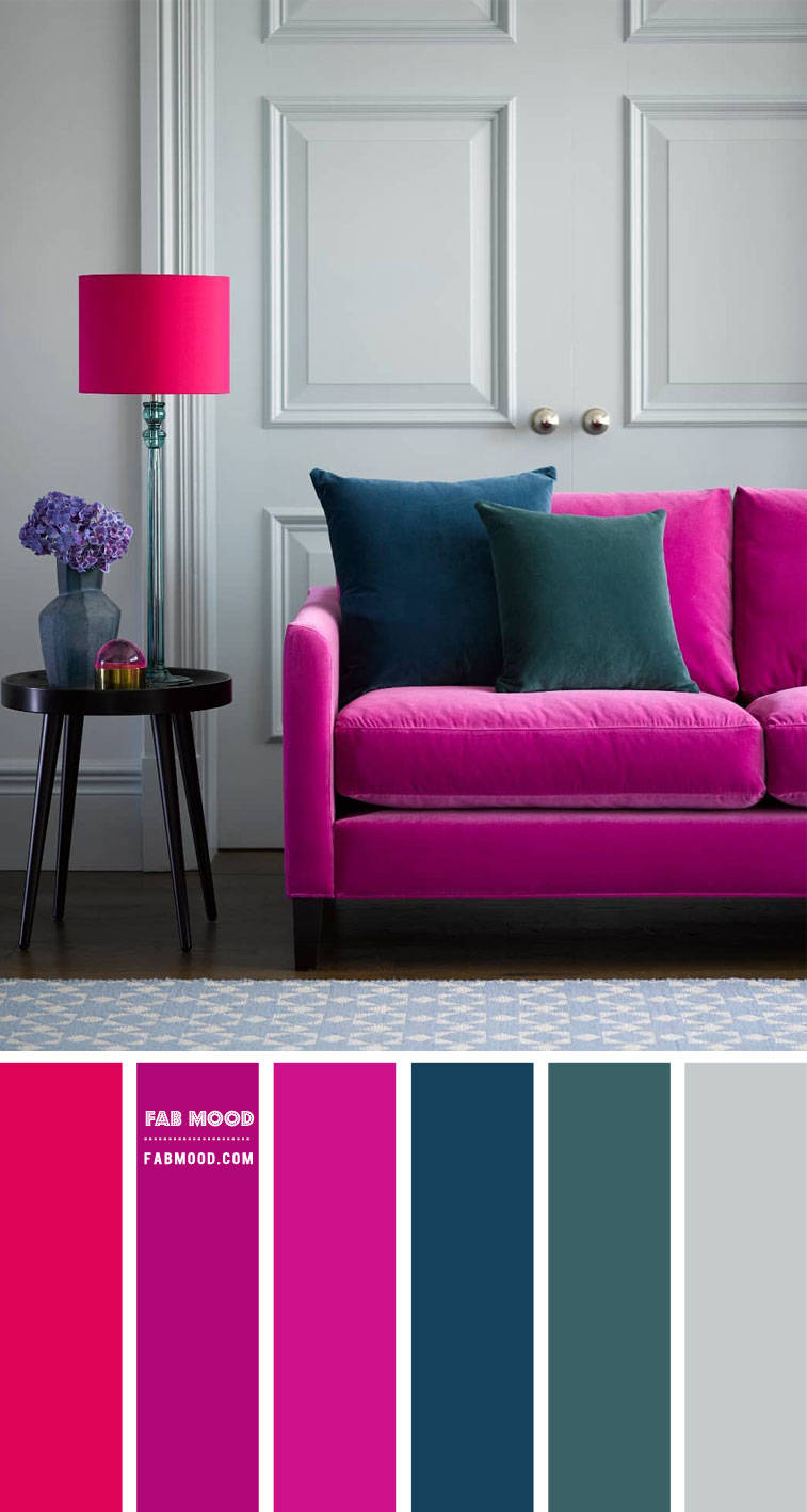 Interior Design With Magenta Furniture