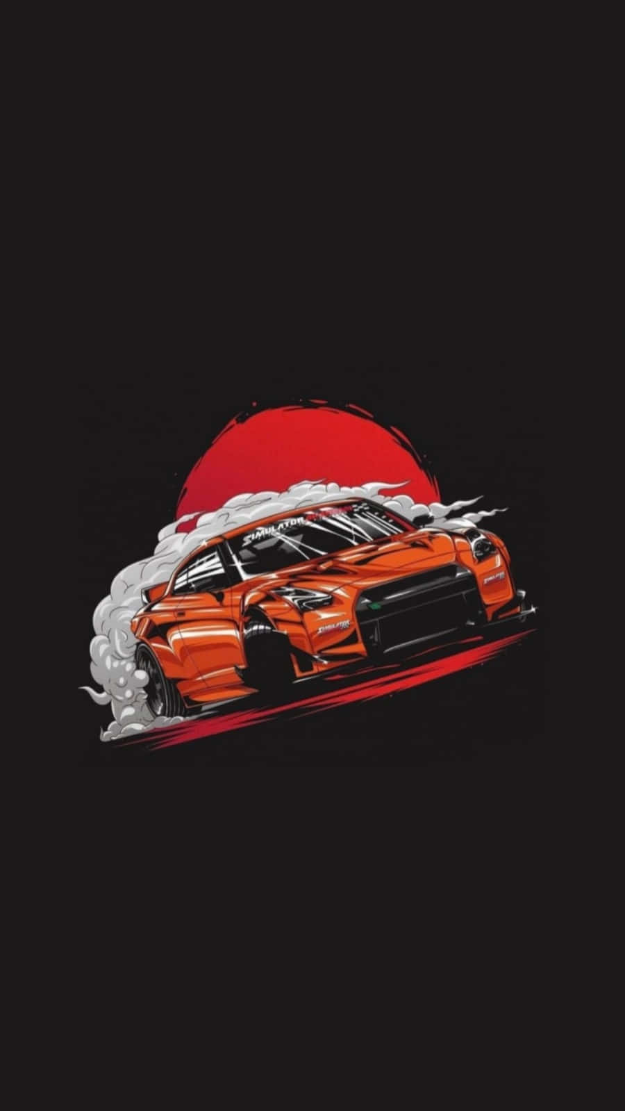 Interior Of A Custom Jdm Tuner Background