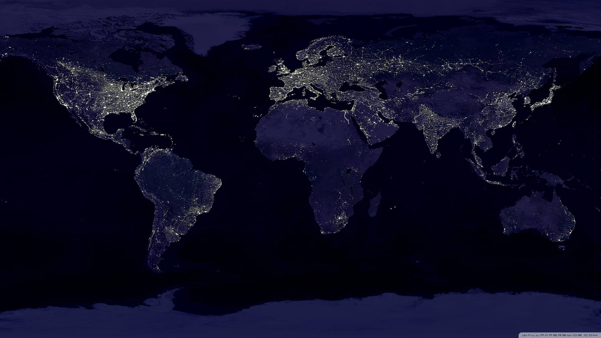 International Cities On Map Background