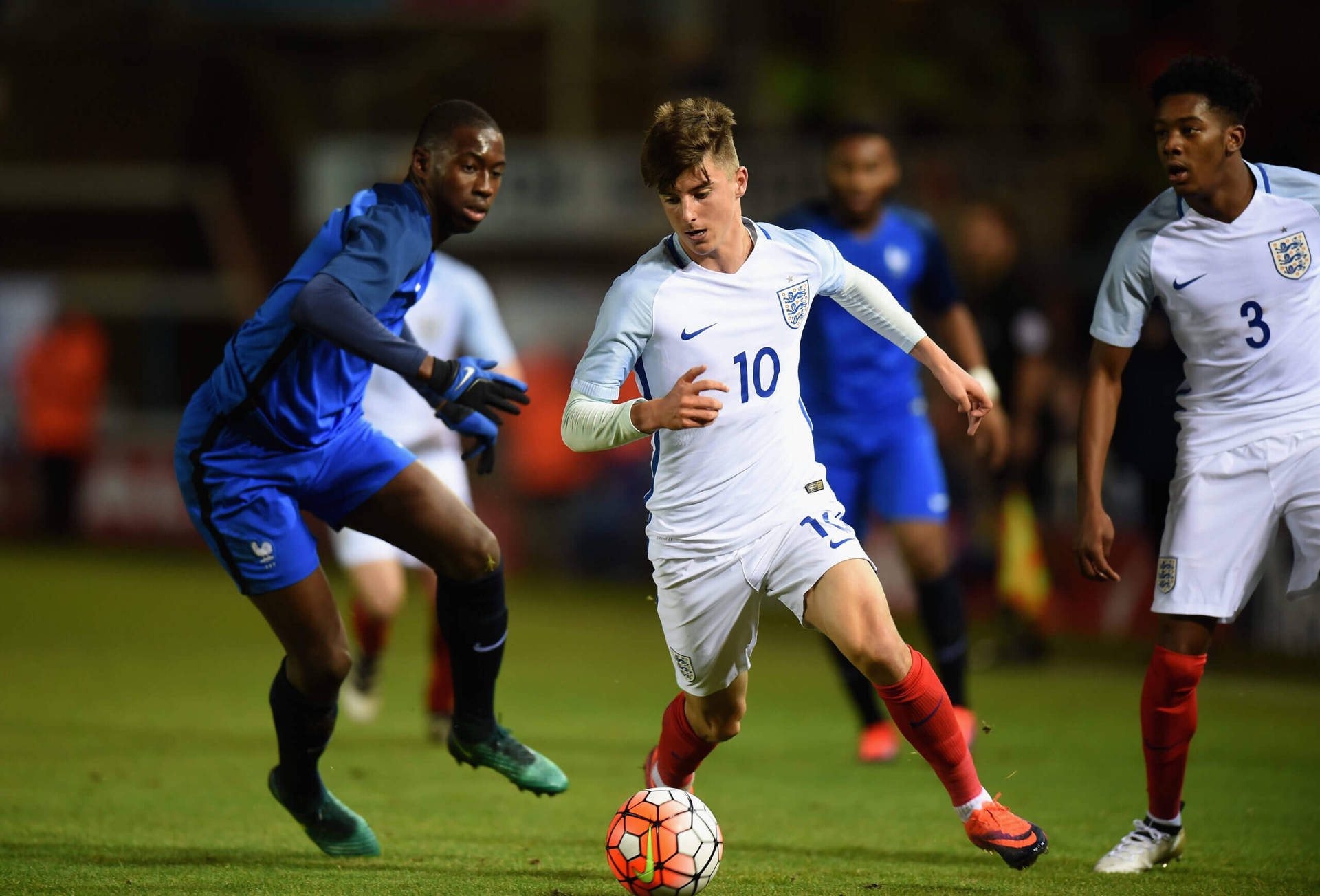 International Football Match Action