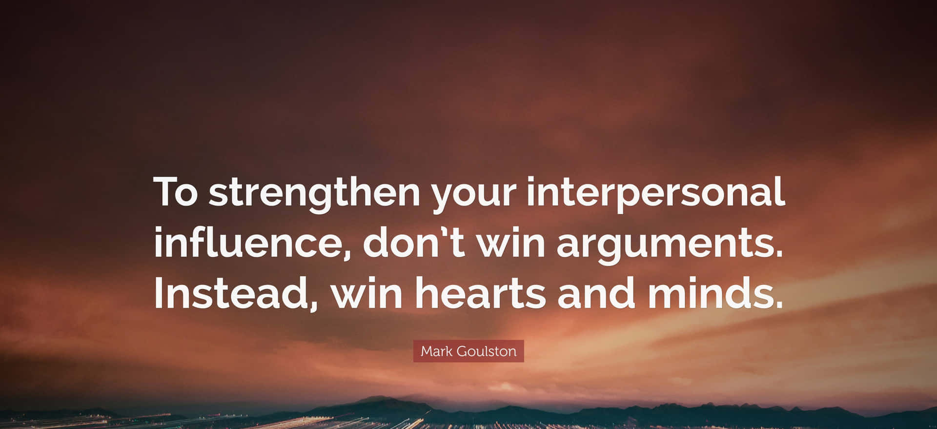 Interpersonal Influence Quote Background