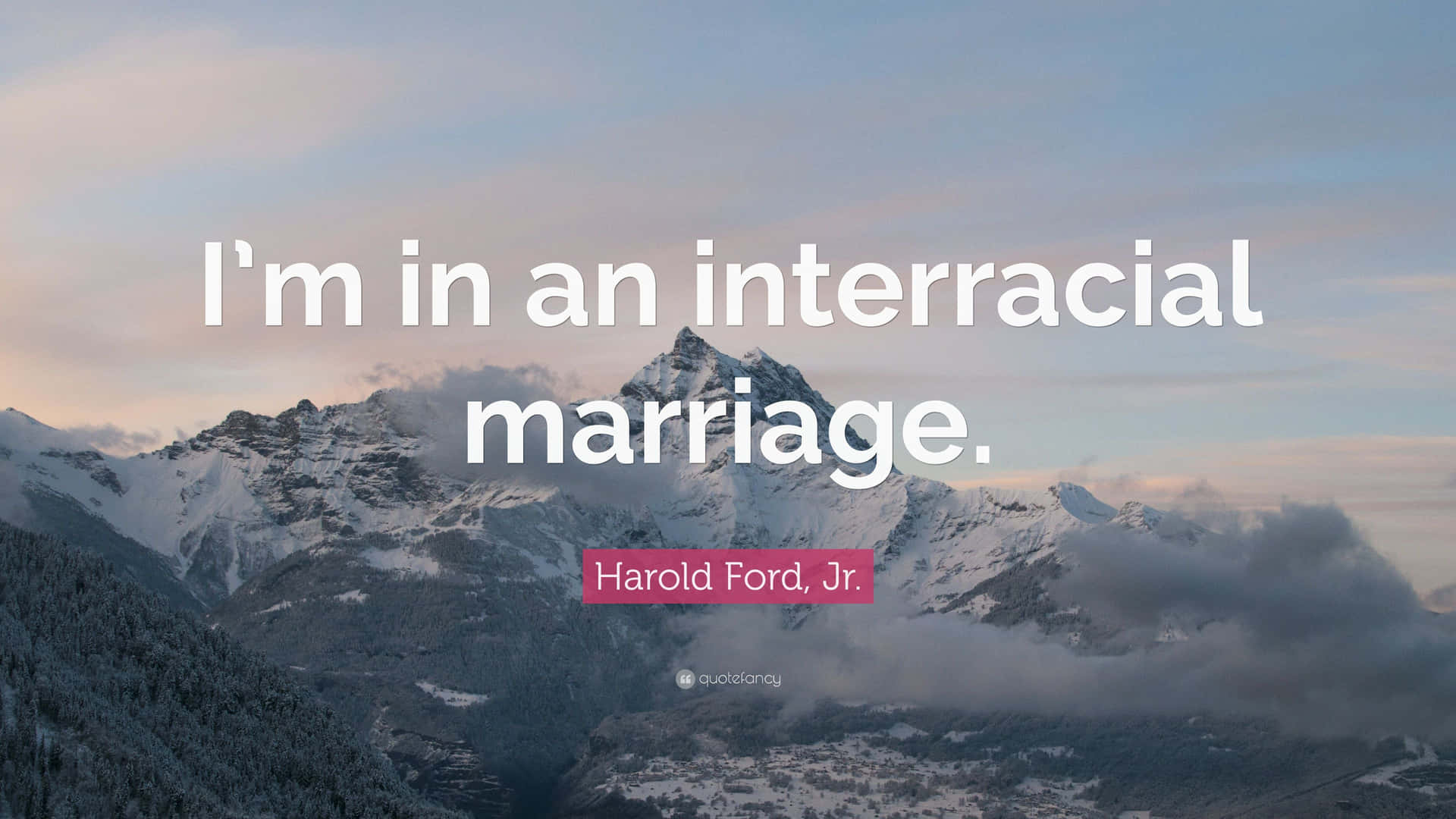 Interracial Harold Ford Jr Quote Background