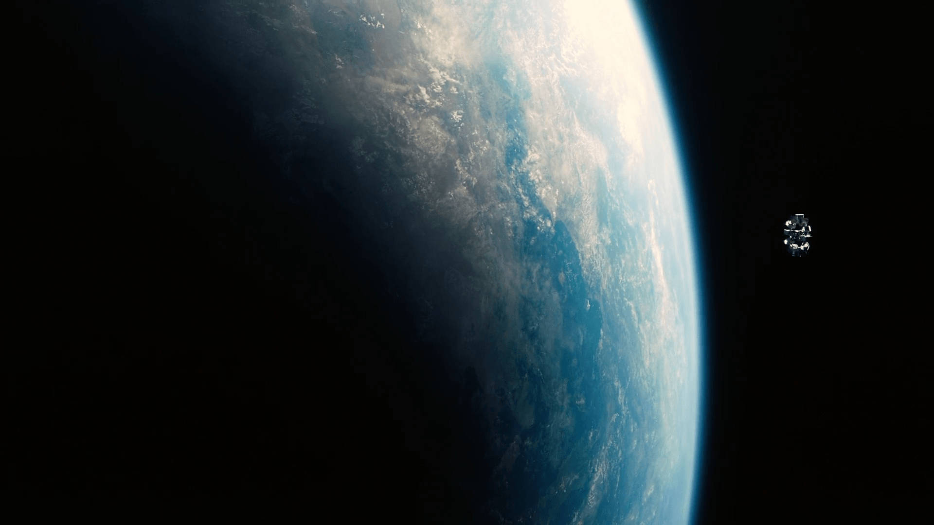 Interstellar Endurance Across Earth Background