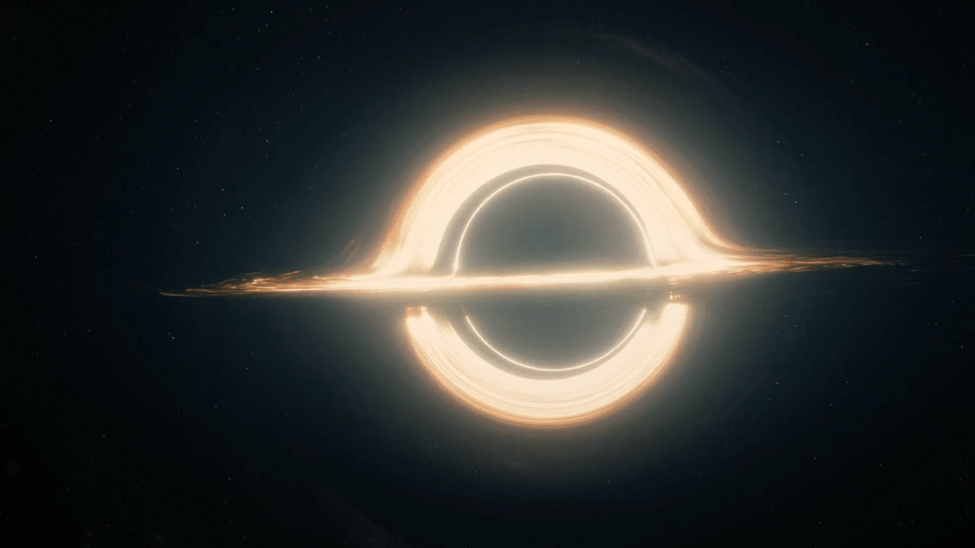 Interstellar Spinning Black Hole Background
