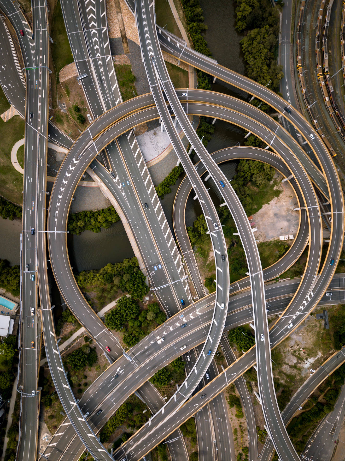 Intertwined Highway Roads
