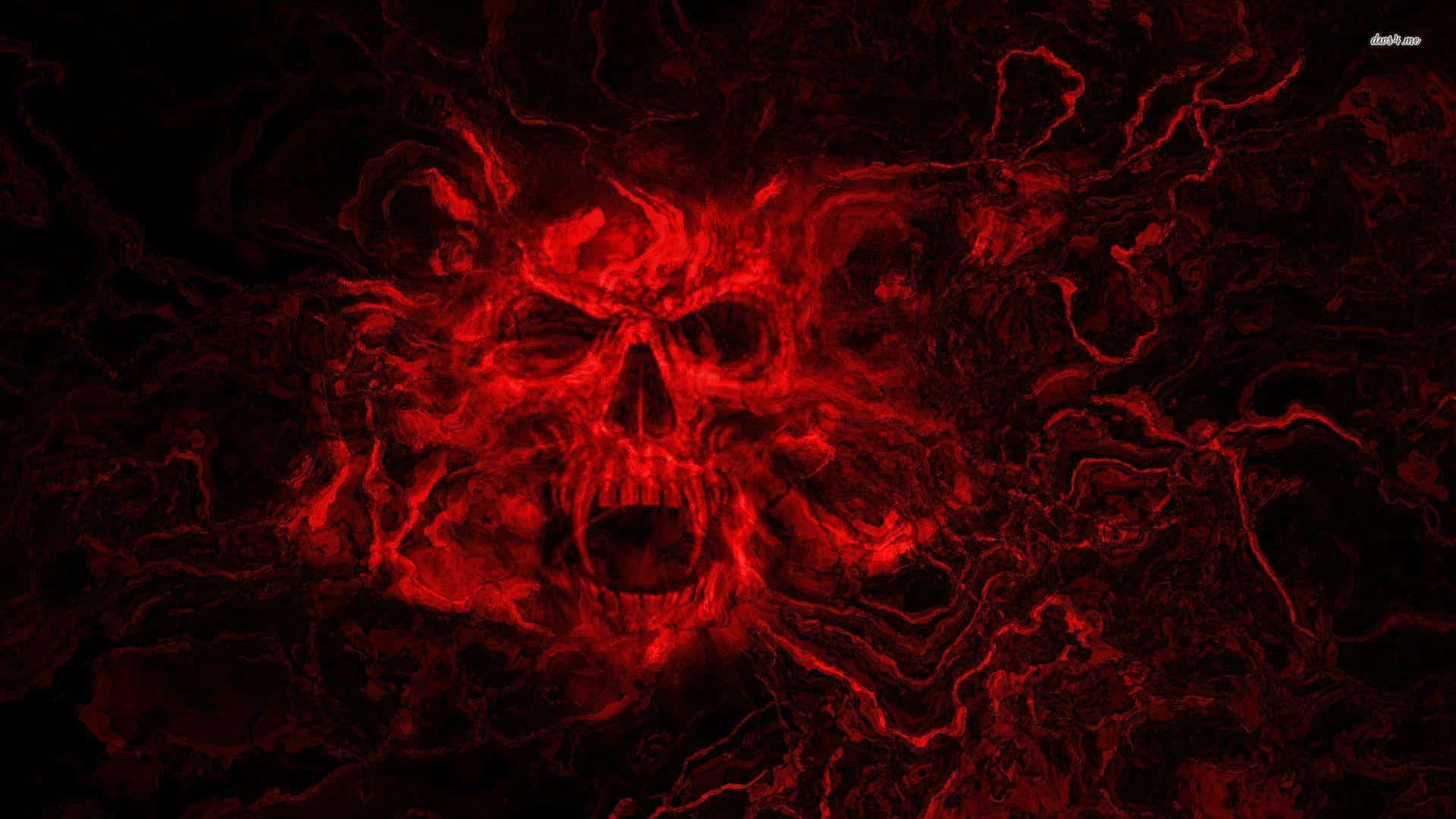 Intimidating And Unique Skull Background