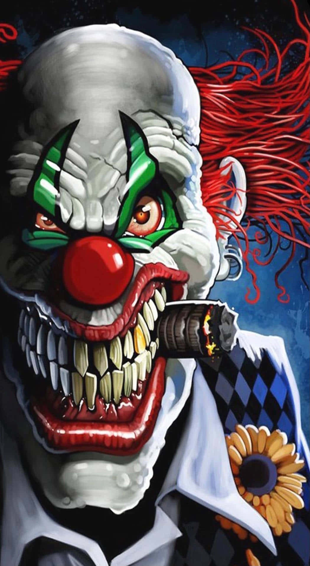 Intimidating Clown Artwork Background