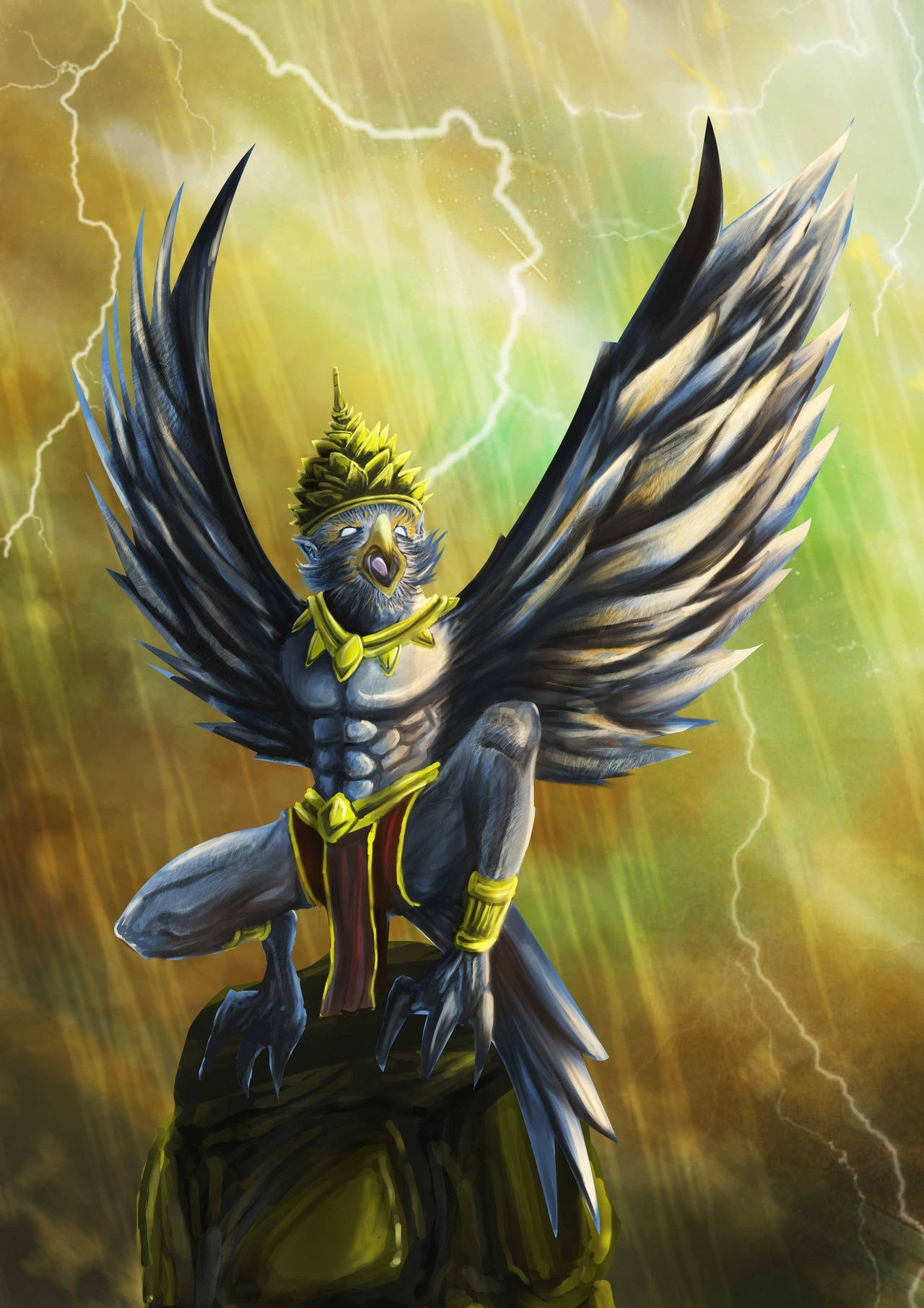 Intimidating Garuda Artwork