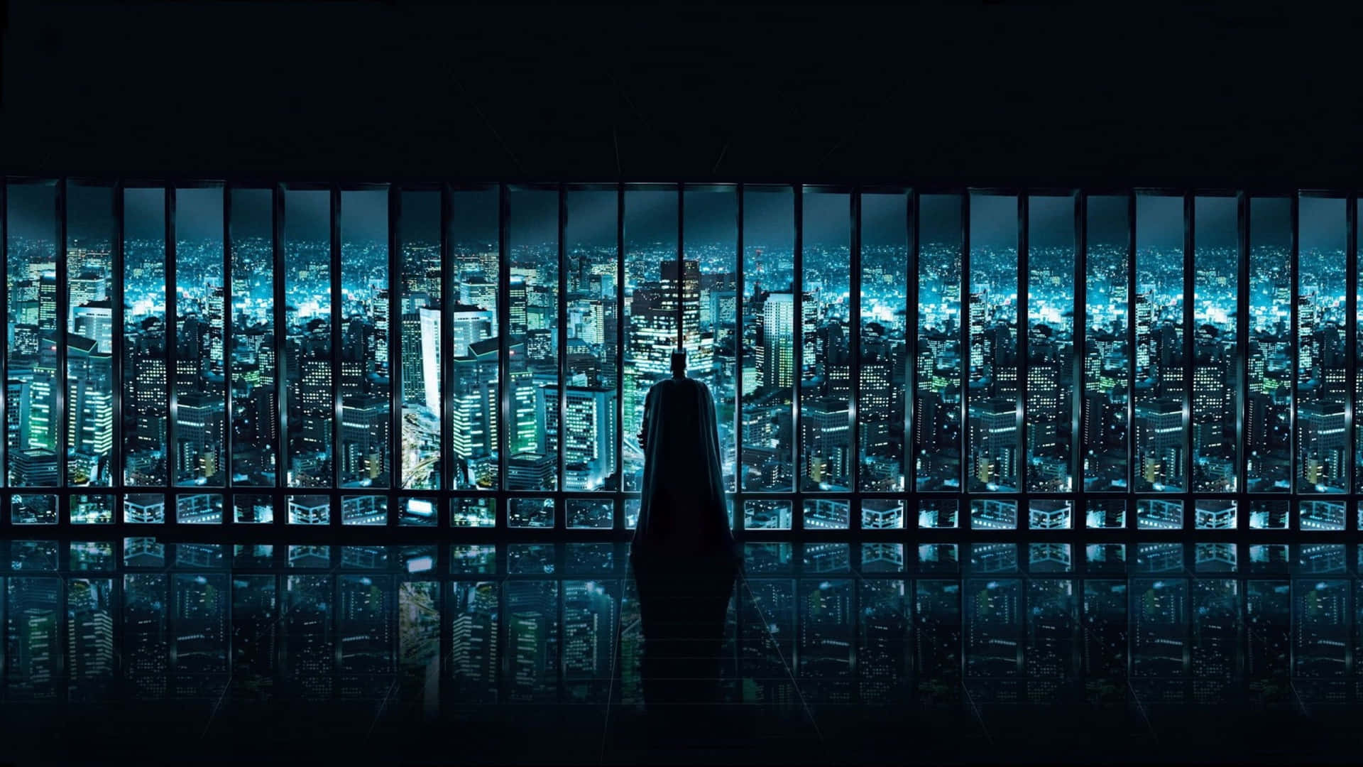 Intimidating Night In Gotham City Background