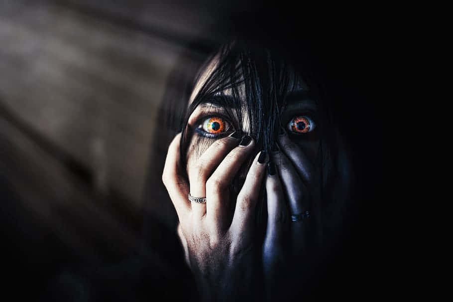 Intimidating Red Eyes Background
