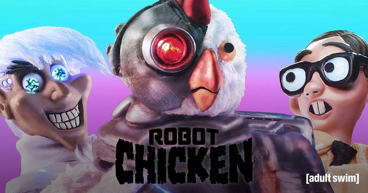 Intimidating Robot Chicken Background
