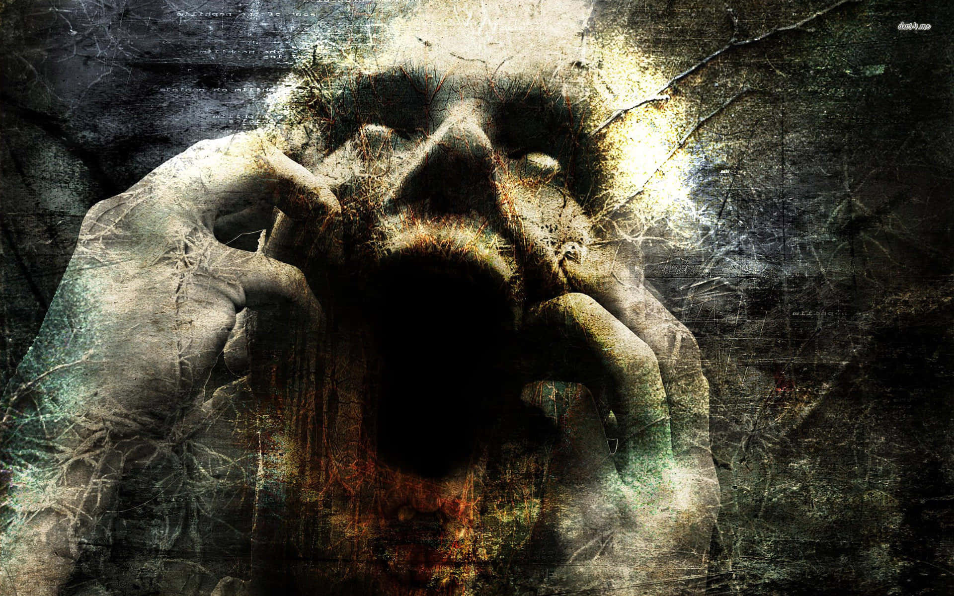 Intimidating Scream Background