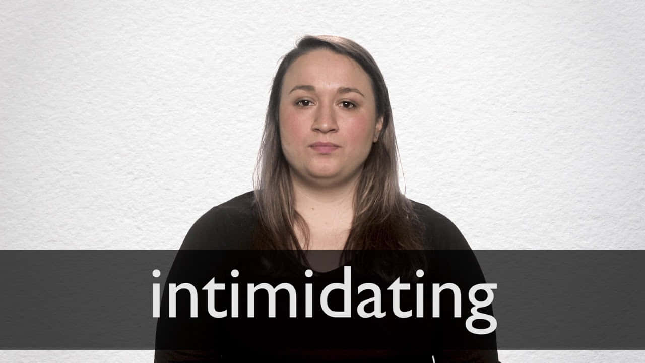 Intimidating Word Background